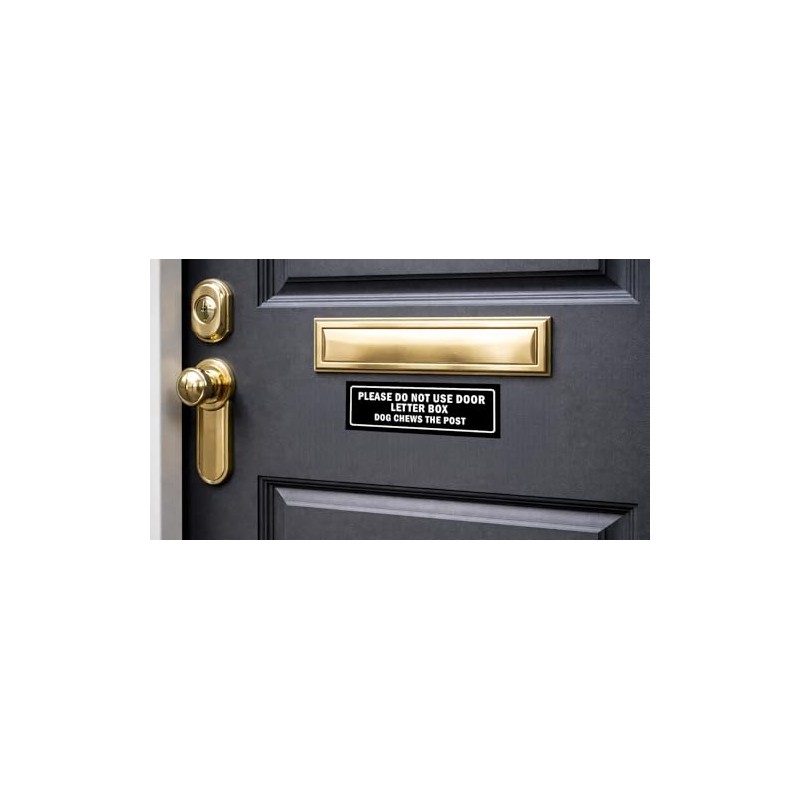 Please do not use door letter box, dog chews the