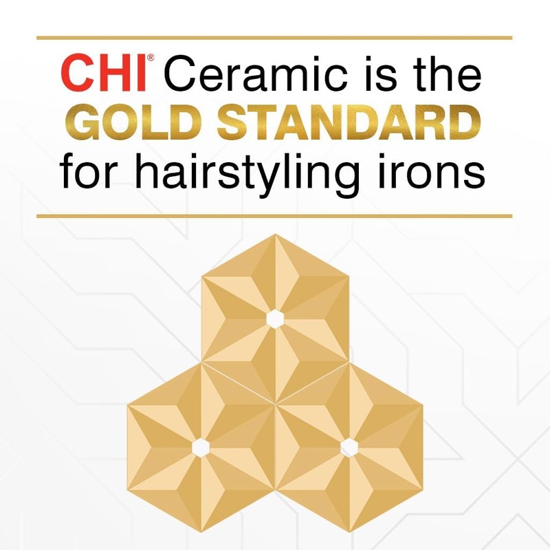 CHI Tourmaline Ceramic Flat Iron, Hair Straightener For An Even