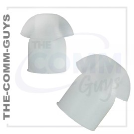 TCG QTY 2 REPLACEMENT RUBBER EARTIPS FOR MIDLAND RADIO EARPIECE WITH ACOUSTIC TUBE