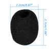 Lapel Headset Microphone Windscreens, Foam Microphone Covers, Mini Size, 15