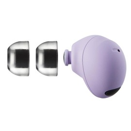 AZLA SednaEarfit Crystal for Galaxy Buds 2 Pro - Earbud Tips for Wireless Headphones - Noise Canceling Earbuds Replacement Tips (Smoky Black, M)