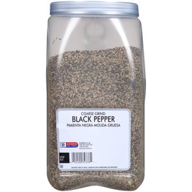 McCormick Culinary Coarse Grind Black Pepper, 5 lb - Five Pound Container of Coarse Ground Black Pepper with Woody Flavor, Best on Steaks, Salad Dressings and Rubs