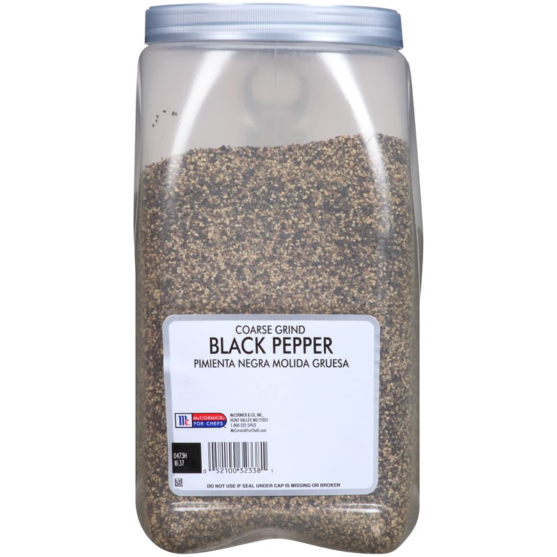 McCormick Culinary Coarse Grind Black Pepper, 5 lb - Five