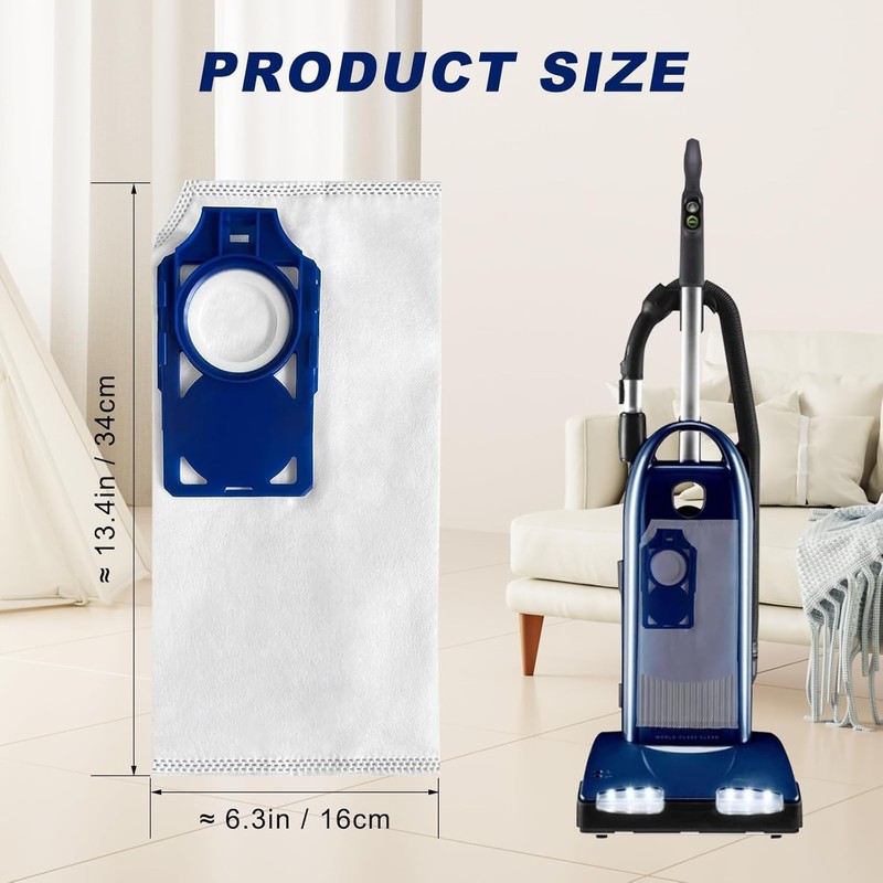 5 Pack R30D Vacuum Bags for Riccar Brilliance R30D, R30P,