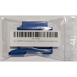 Shelly-MINI Dual DIN Rail Mount / Adaptor DIN Rail Bracket (35 mm) (Black (Prime))