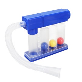 Breathing Lung Exerciser, 3 Color Coded Balls, 600cc to 1200cc Breath Measurement System, Deep Breathing Exercise for Lung Recovery, Deep Breathin Training for Most People