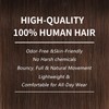 Clip in Hair Extensions real Human Hair Dark Chocolate Brown