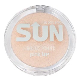Pink Up, Iluminador En Polvo Compacto, Alta Pingmentación