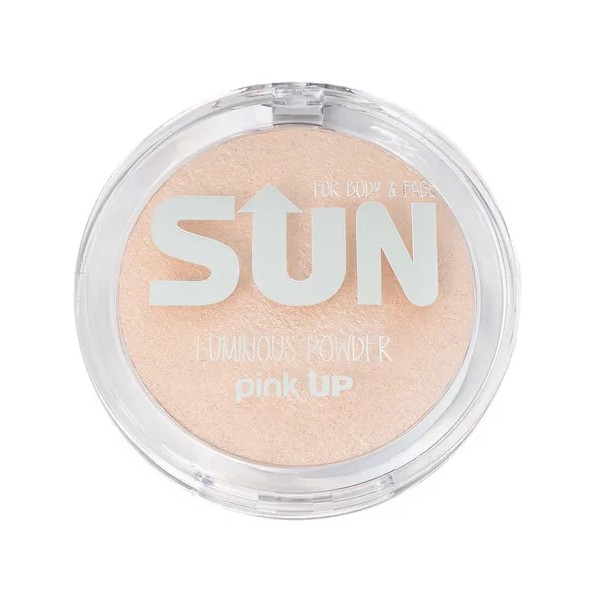 Pink Up, Iluminador En Polvo Compacto, Alta Pingmentación