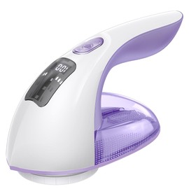 Rechargeable Fabric Shaver and Lint Remover, 3-Speed Adjustable Sweater Shaver with 6-Leaf Replaceable Stainless Steel Blades, 2.6Inch Large Mesh, Removable Bin for Clothes Fuzz, Lint, Pills, Bobbles