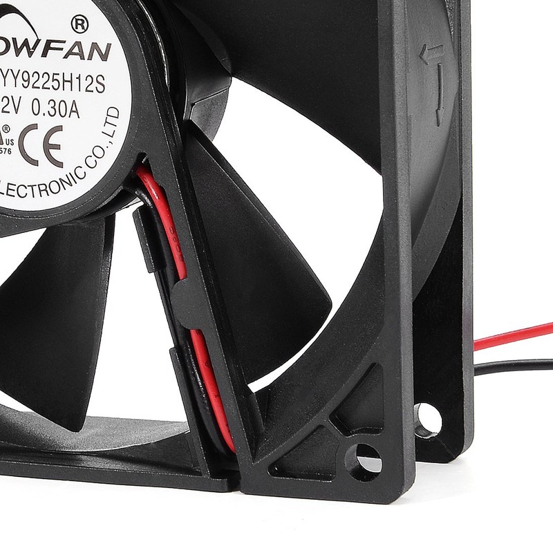 uxcell 92mm x 25mm 12V DC Cooling Fan Long Life