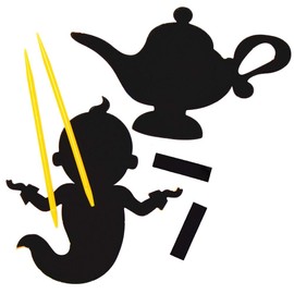 Baker Ross Fruit Scratch Magnets for Kids Craft Projects (Pack of 10)