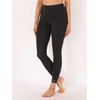 Merry Style Women's Leggings 7/8 with Lace MS10-342(Black,L)