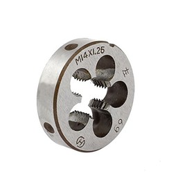IIVVERR M14 x 1.25mm Metric 38mm OD Dia Steel Round Threading Die Thread Cutting Tool (M14 x 1.25mm Metric 38mm OD Dia Acero Herramienta de corte de rosca roscada