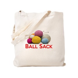 Cafepress Canvas Reusable Grocery Bag, Unique Design Tote Bag - Knitting Ball Sack