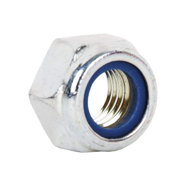 DOJA INDUSTRIAL Self-Locking Nuts M12 Pack of 20 Galvanised Steel