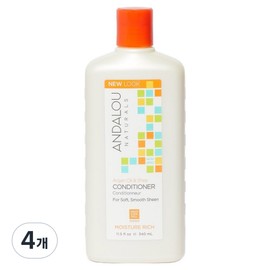 Andalou Naturals Argan Oil Shea Butter Conditioner, 4 packs, 340ml / 안달로우내추럴스 아르간 오일 시어버터 컨디셔너, 4개, 340ml
