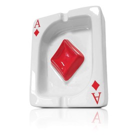 Ganzoo Ashtray in Poker Card Design Checked Symbol Ace