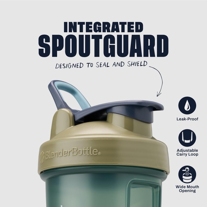 BlenderBottle Classic V2 Shaker Bottle Perfect for Protein Shakes and