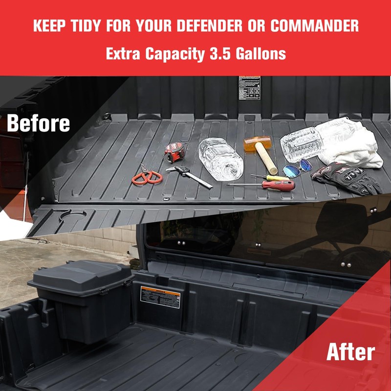 LitMiRaCle Removable Cargo Storage Box for Can-Am Defender HD5/ HD8/