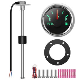 Fuel Indicator, Rupse Universal Car Fuel Level Indicator, Fuel Meter with Water Level Sensor, Fuel Sensor for Car/SUV/Boat/Car, Truck, Motorhome (225 mm)