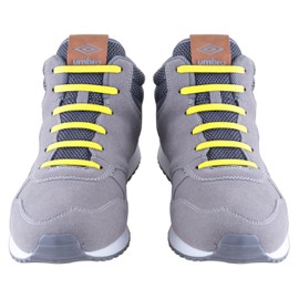 SULPO No Tie Shoelaces - Elastic Shoelaces for Children and Adults, White Laces for Sports Shoes, Trainers & Everyday Use - Practical No-Tie Laces for Comfort & Style, yellow