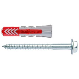 fischer DuoPower Wallplug 10x50 S 25pcs Intelligent 2-Component Technology for Fastenings in Concrete Bricks Gypsum Plasterboard Easy Installation