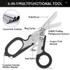 Flrmingigigi Emergency Response Shears, Stainless Steel Foldable Scissors Pliers, Outdoor
