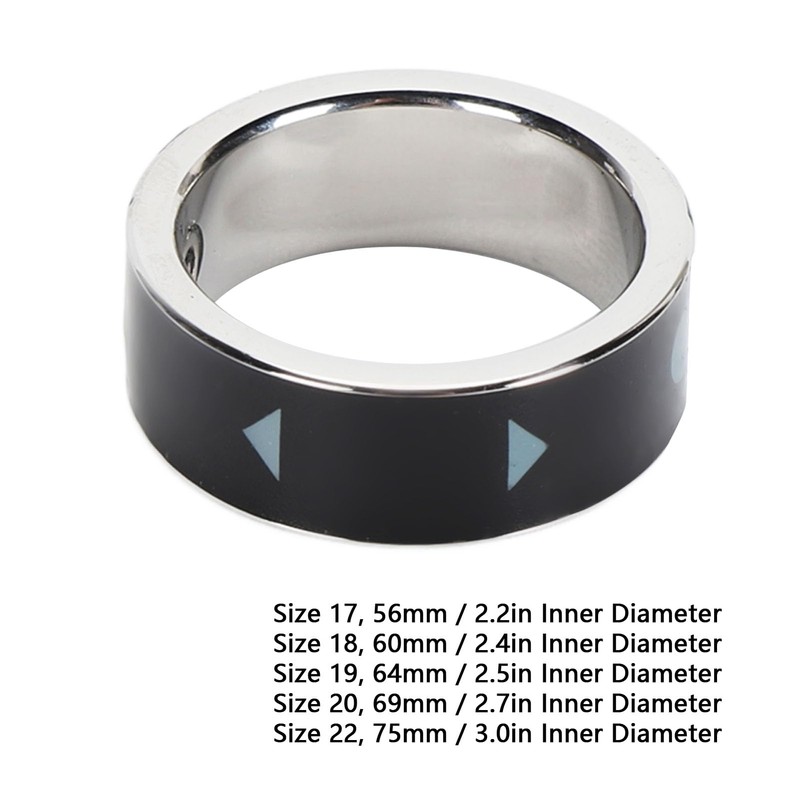 Smart Remote Scrolling-Ring, Wasserdichter One-Click-Foto-Seitenwender-Ring, Bluetooth-Magnetlade-Scrolling-Ring für TikTok, E-Reader (Größe