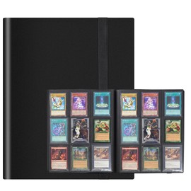 432 Pockets Trading Card Binder Black,9 Pockets Trading Card Album,Card Folder Card Binder Holder Album Pages,Game Card Sleeves Album