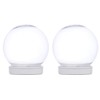 DIY Make Your Own Shatterproof Snowglobe - Set of 2