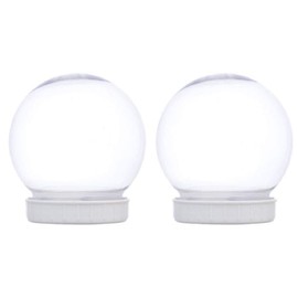 DIY Make Your Own Shatterproof Snowglobe - Set of 2