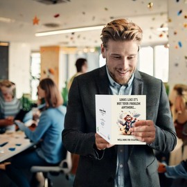 Funny Leaving Card, Not your problem anymore, Greeting Card with Kraft Envelope, Farewell Card for Colleagues #1811