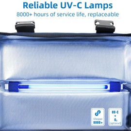 COOSPIDER UV UVC Sanitizer Light Bulb Ozone Free with Timer, Replacement Tube for UVC Sanitizer Box