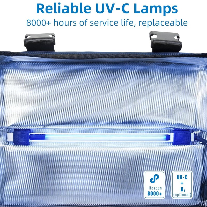 COOSPIDER UV UVC Sanitizer Light Bulb Ozone Free with Timer,