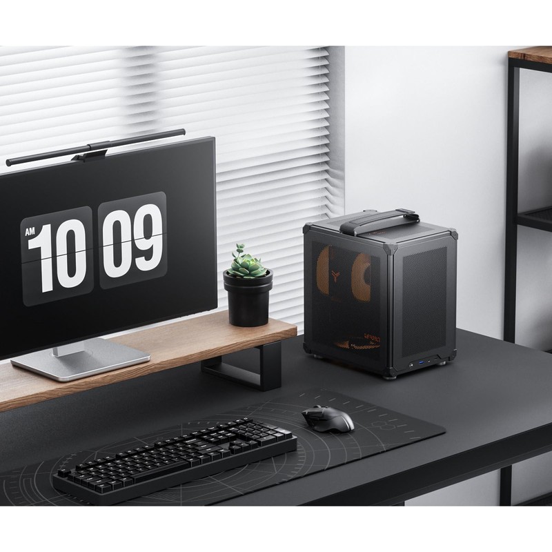JONSBO C6-ITX Black Mini ITX Handled Mesh PC Case, Simple