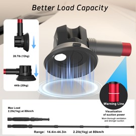 EMART Car Mount with Triple Suction Cup, Camera Mount Kit with Telescopic Extension Pole/Action Camera Adapter Compatible with Gopro/Instal 360/DJI OSMO/AKASO