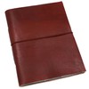 Gusti Mila Leather Photo Album, Handmade Paper, Brown Leather