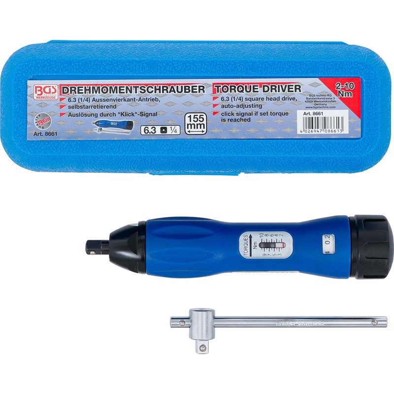 BGS 2 to 10 Nm Qty 1 Torque Wrench 1/4