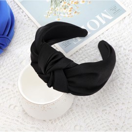 DRESHOW Headbands for Women Girls Knotted Elastic Hair Band Fashion Fabric HairBands Cute Top Knot Head Band