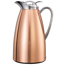 Service Ideas CJZS1CP Carafe, Stainless Lined, Brushed Copper, 1 L