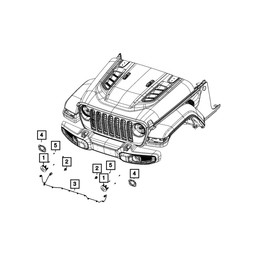 Mopar Lamp Front Fog - 68081399ab