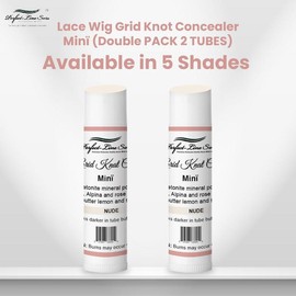 Perfect Line Swiss Lace Wig Grid Knot Concealer Single Mini 5ml (Double PACK 2 TUBES) - Affordable Solution for Natural-Looking Wigs - Color: Shadae