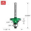 Trend CraftPro Guided Rounded Over Router Cutter Bit, 1/4 Inch