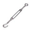 5Pcs Turnbuckle Hook and Eye Wire Rope Tension 304 Stainless