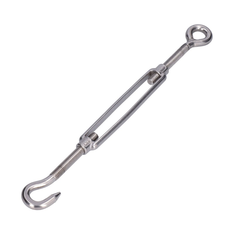 5Pcs Turnbuckle Hook and Eye Wire Rope Tension 304 Stainless