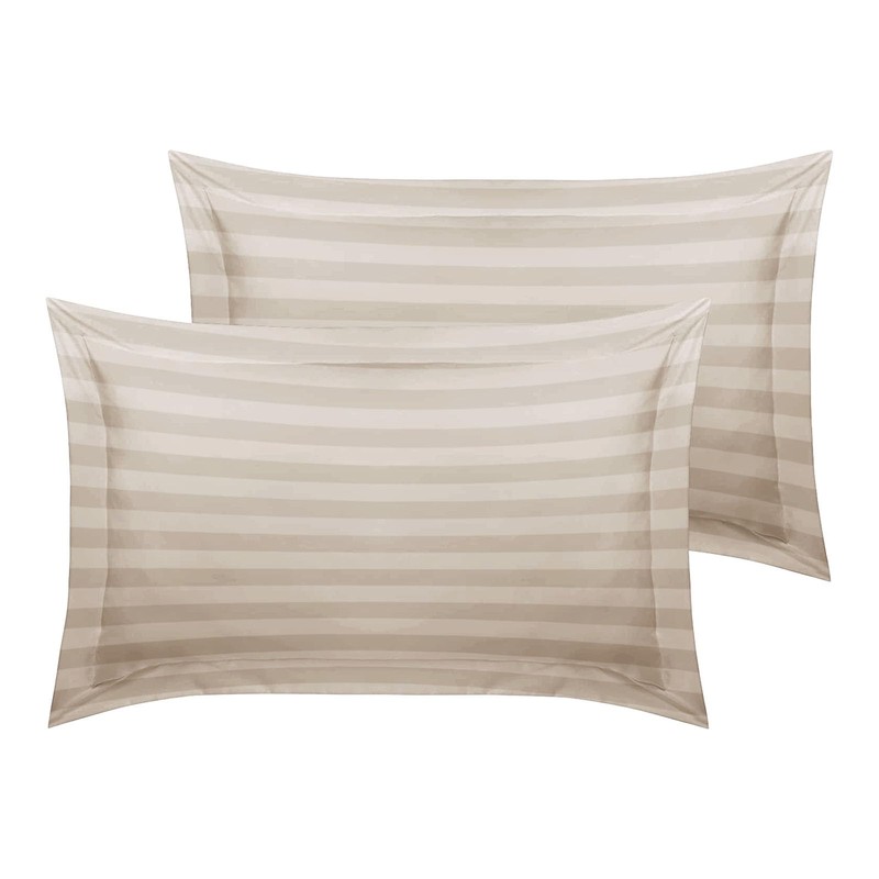 MOONLIGHT20015 Single Duvet Cover Set Reversible Stripes Satin Bedding Set