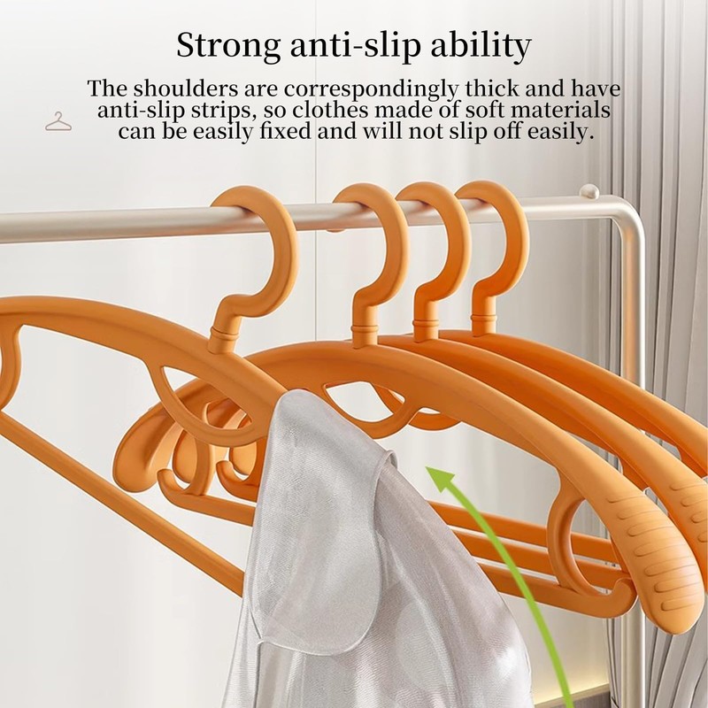 Plastic Clothes Hanger, Extra Thick Plastic Wide Shoulder Adult 360