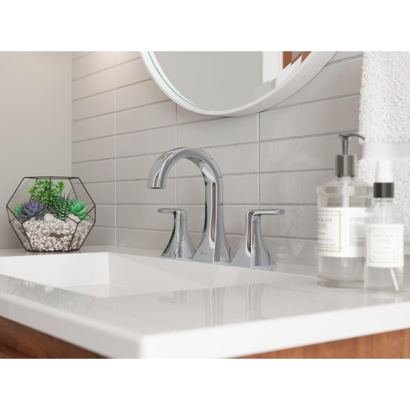 Pfister Bruxie Bathroom Sink Faucet, 8-Inch Widespread, 2-Handle, 3-Hole, NSF