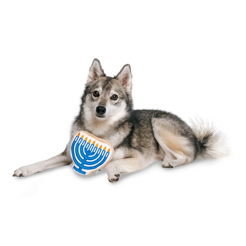 Midlee Menorah Sugar Cookie Dog Toy (Large)